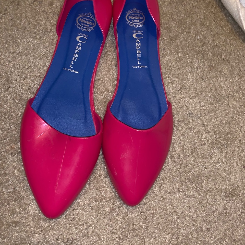 Jeffrey Campbell jelly flats size 10
